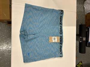 Nike Pro Women's High Rise 3" Spacedye Training Shorts - XXL - HJ6348-464